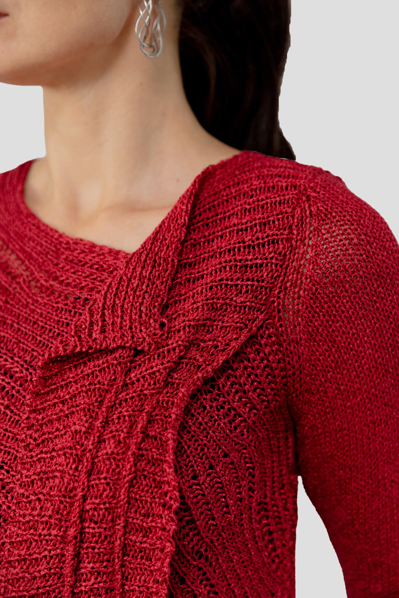 3193: Assymetrical Knit Sweater