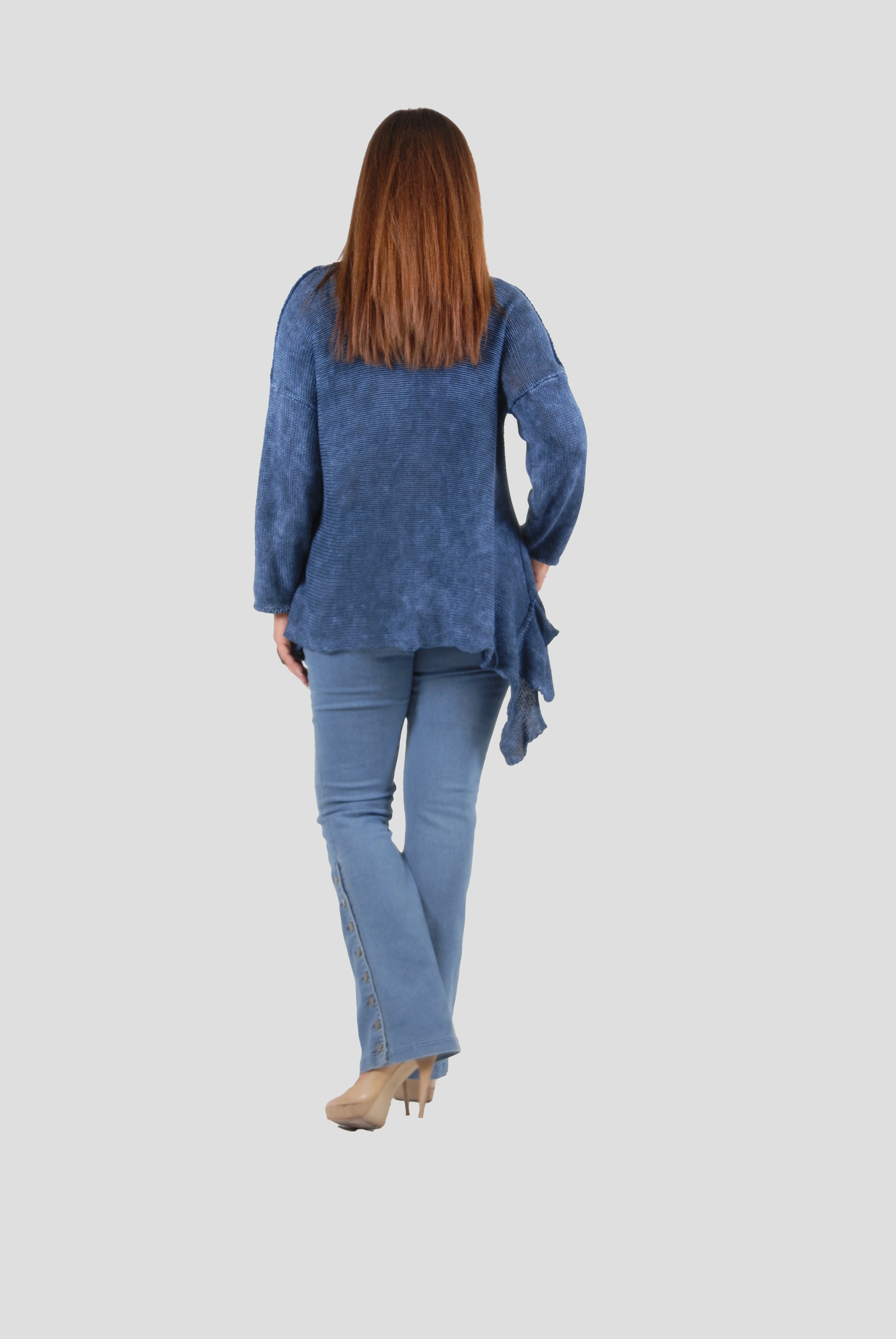 2642 | Short Sleeve Asymmetrical Pullover
