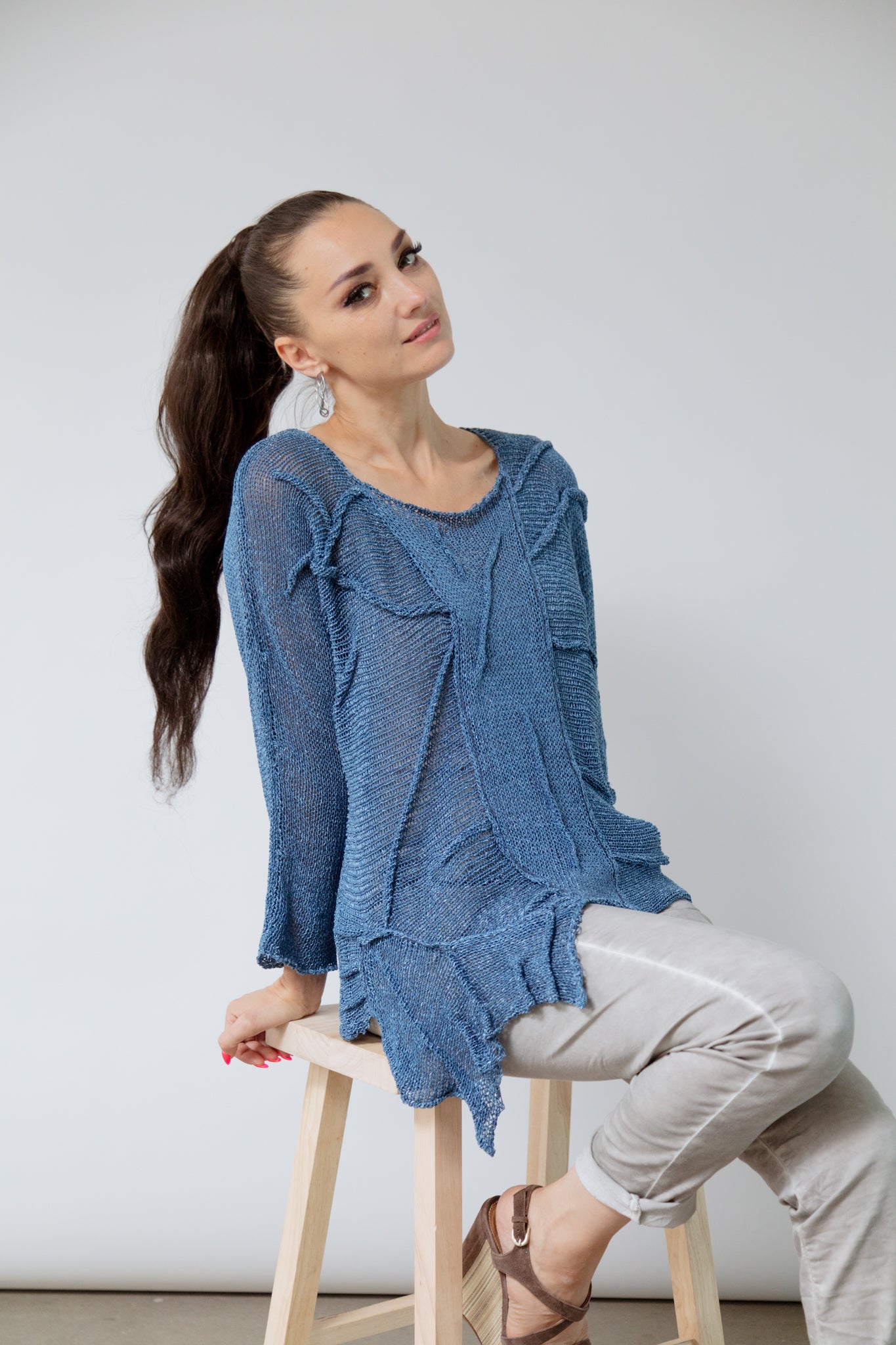 3194: Lightweight Asymmetrical Sweater