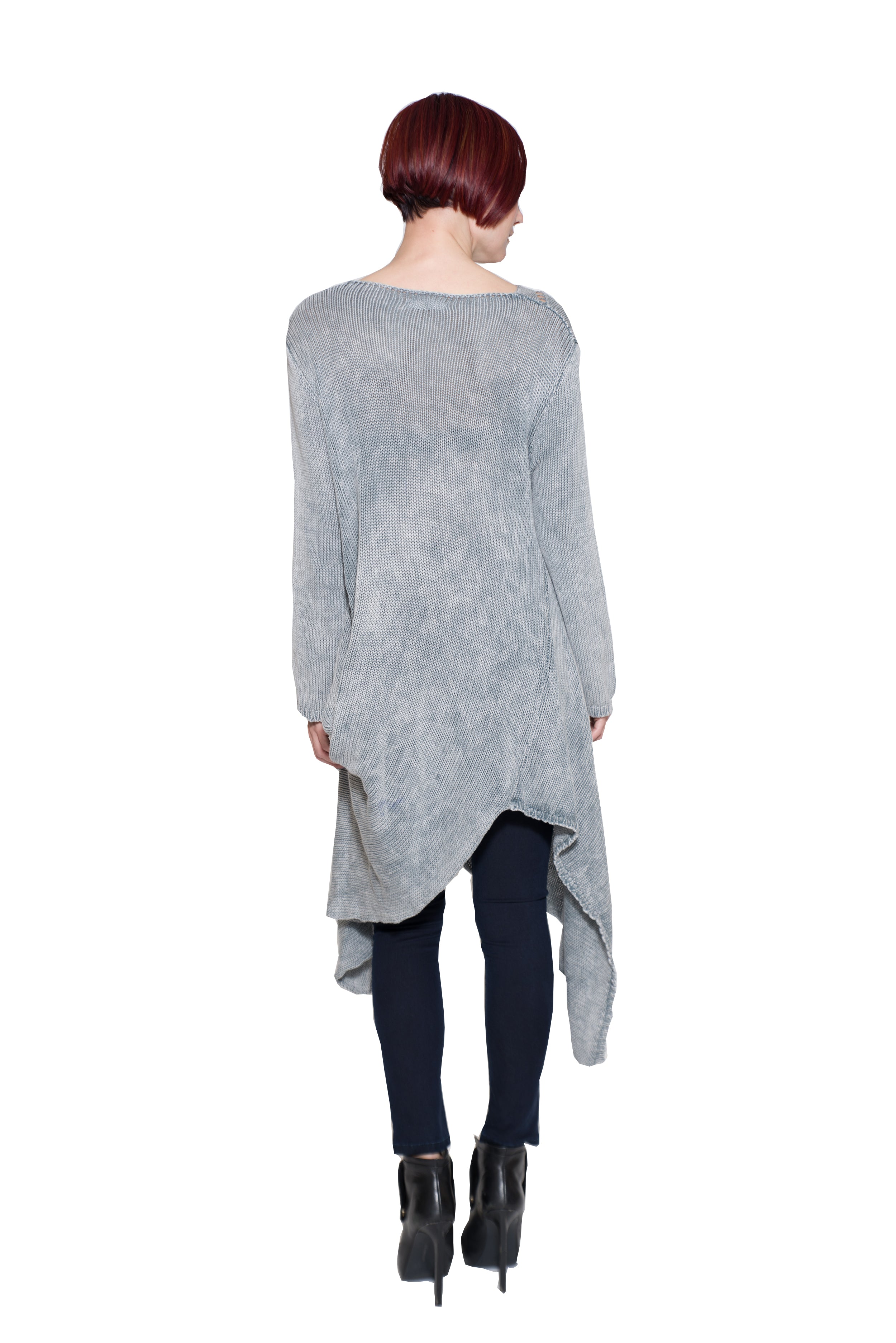 2601 | V-Neck Long Sleeve Knit Dress